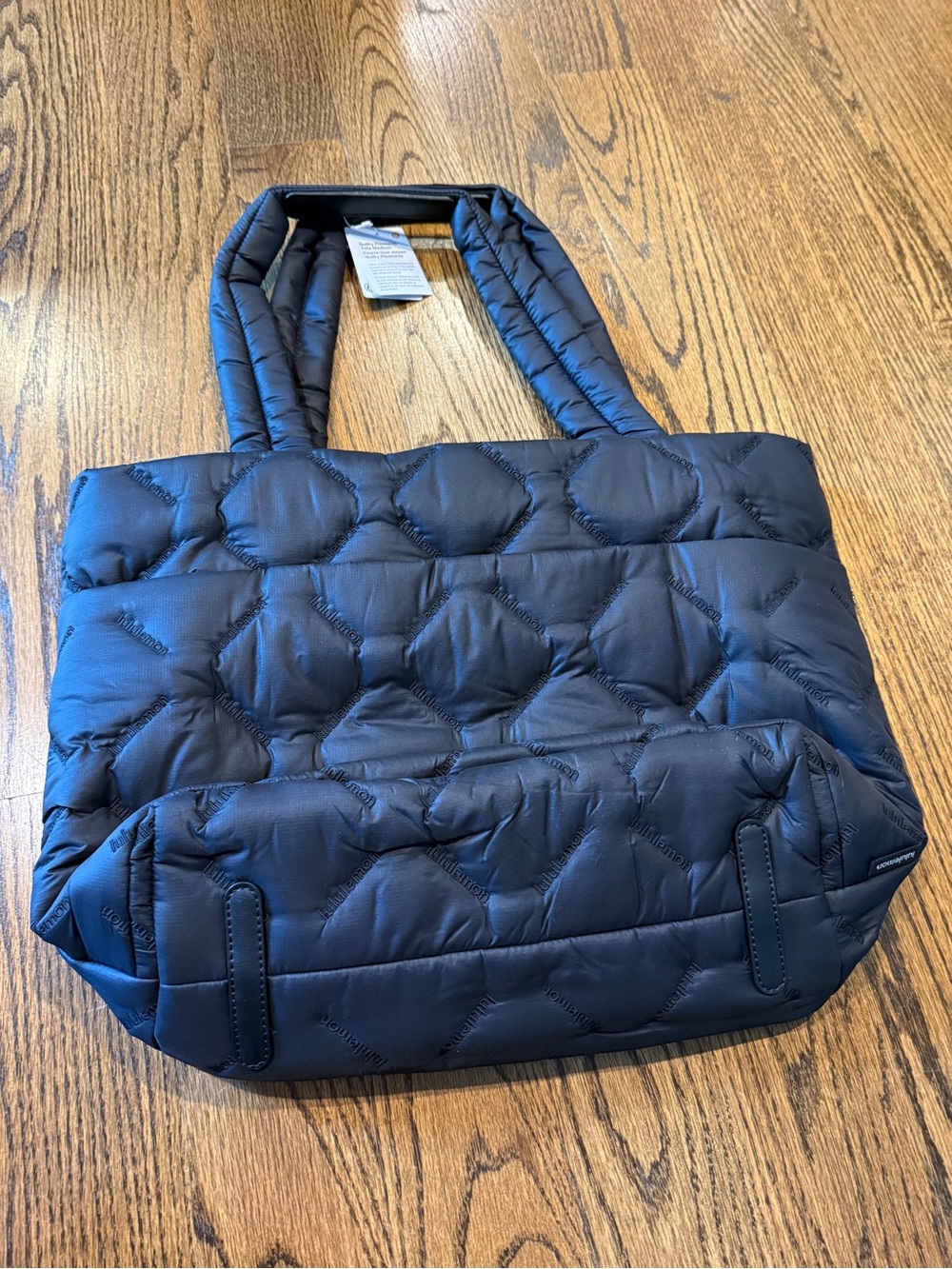 lululemon athletica Guilty Pleasures Black Quilted Puffer Tote - Picture 2 of 6